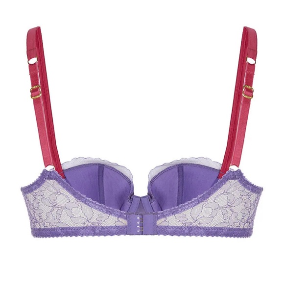 Agent Provocateur Hyacinth Pink and Purple Lace Bra 34C - Picture 4 of 8